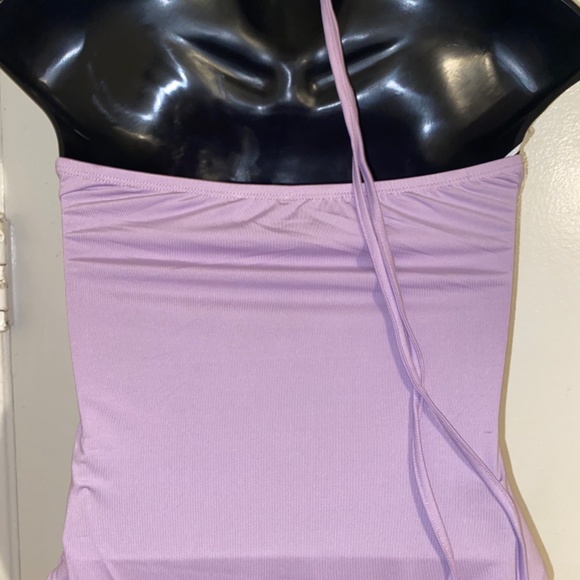 Lavender Halter Top Bodysuit Large - Picture 4 of 5